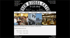 Desktop Screenshot of newriegelcafe.com